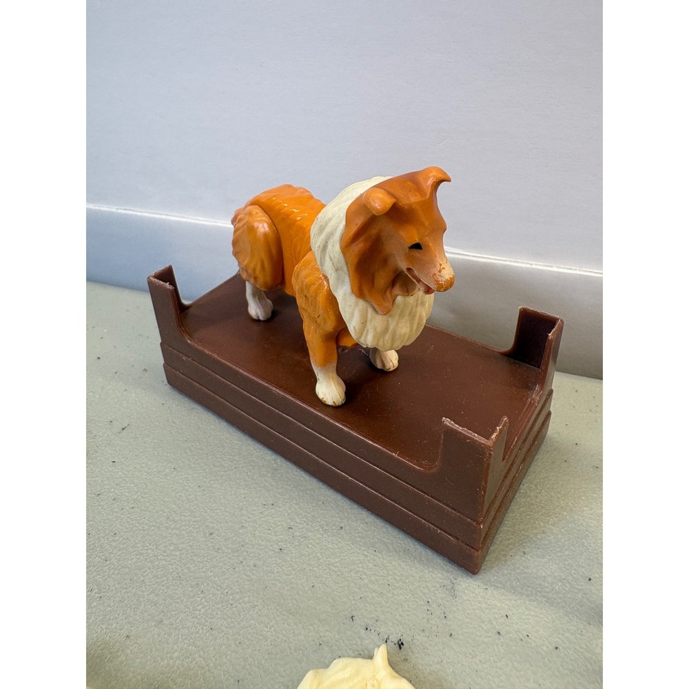Vintage Fisher Price Adventure Series Collie Dog Action Figure 1970s Hong Kong